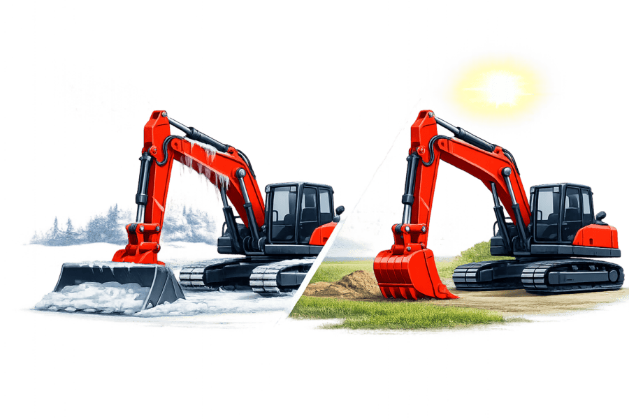 Сравнение зимних и летних моделей спецтехники